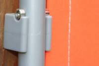 1 paneel - windvaste opvouwbare paravent - terracotta/oranje