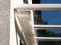 Zeildoek van de rol: Uni witte polyesterstof, rolbreedte 146 cm