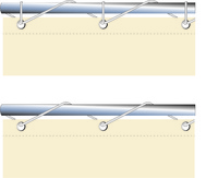 Zeildoek balkon  75x300 cm creme - Bescherming tegen inkijk voor balkons en terrassen