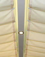 Zonnezeil 88 x 330 cm - uni cremewit, excl. runners #8