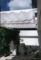 Zeildoek van de rol: Uni witte polyesterstof, rolbreedte 146 cm #17