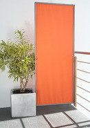 {{ txt_packung }} - 1 paneel - windvaste opvouwbare paravent - terracotta/oranje